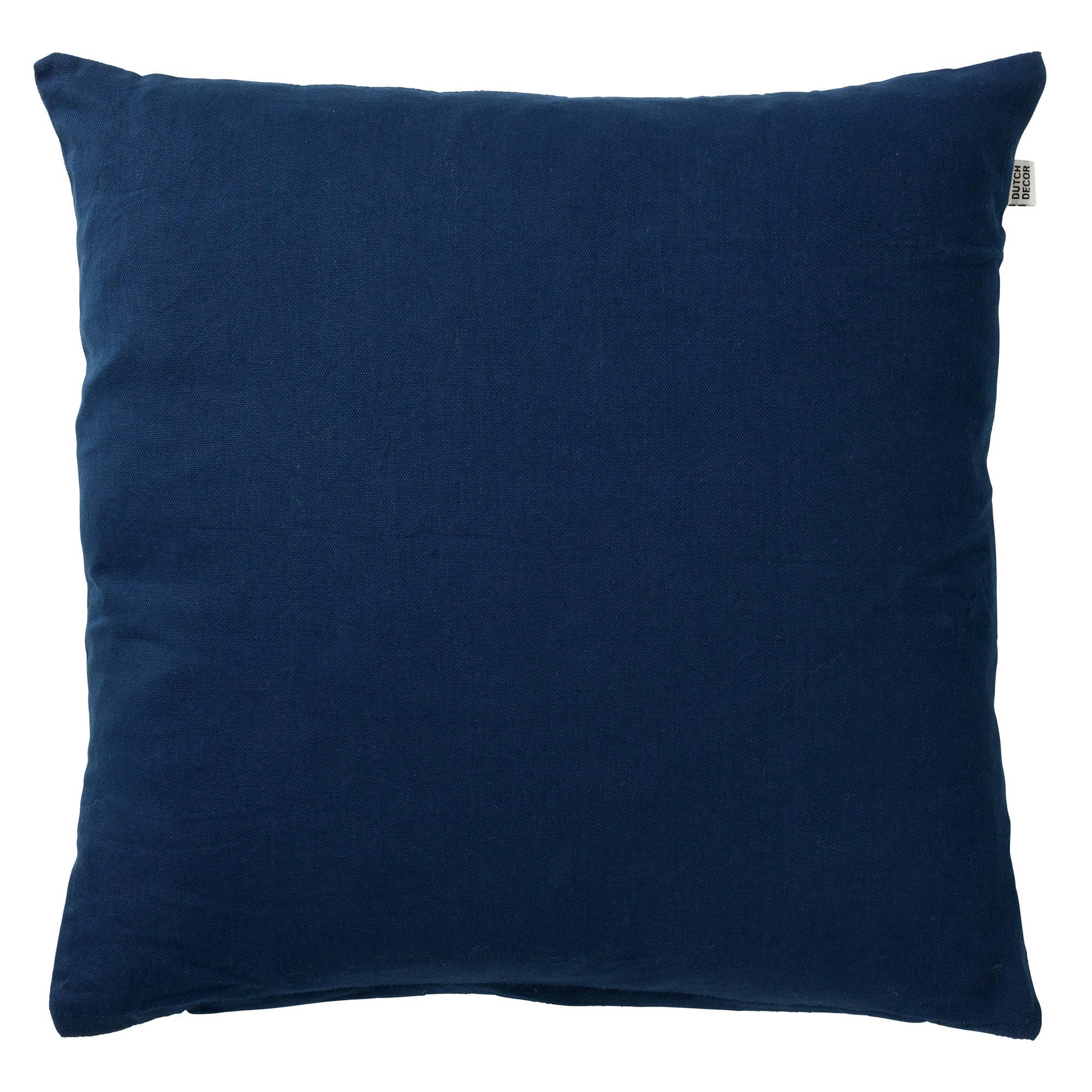 - Housse de coussin bleu en coton-45x45 cm uni