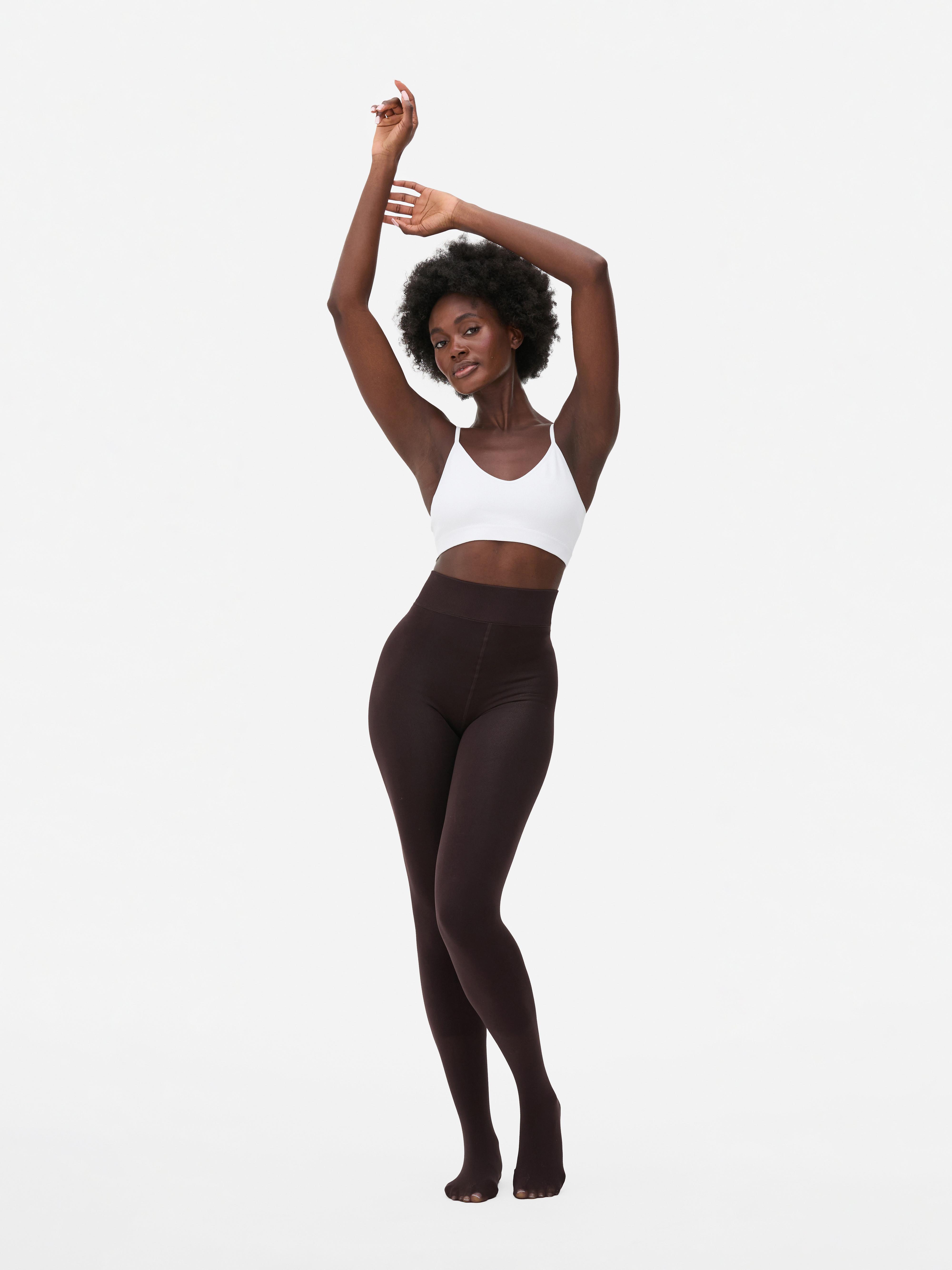 1pk Velvet Plush Chocolate Tights