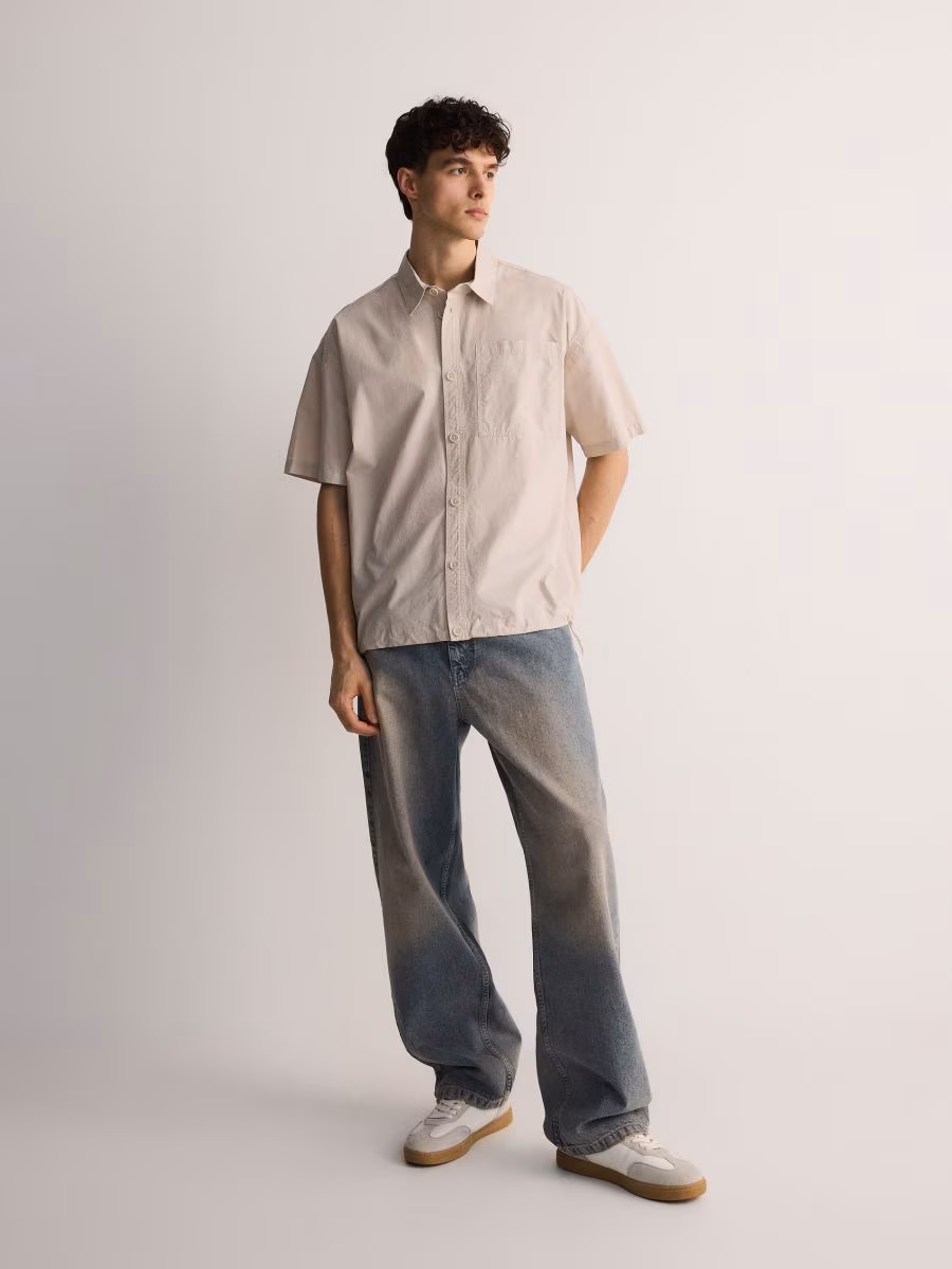 Boxy Fit Short Sleeve Shirt