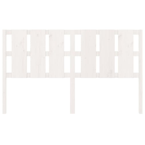 NNEVL Bed Headboard White 185.5x4x100 cm Solid Wood Pine