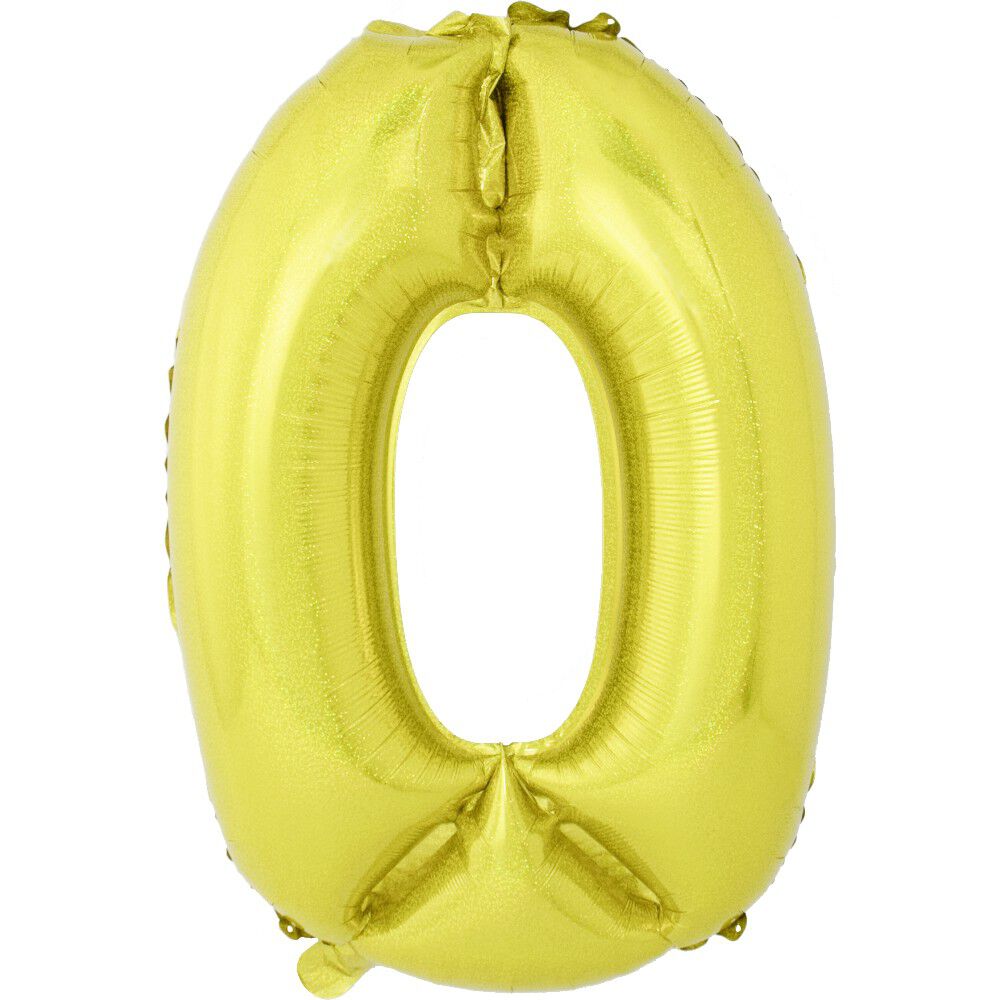 Ballon chiffre 0 aluminium