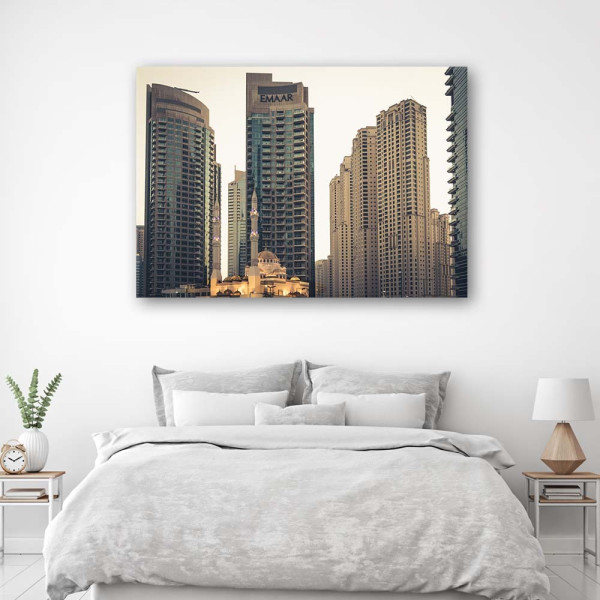Feeby Obraz na płótnie Wieżowce w Dubaju architektura 60x40