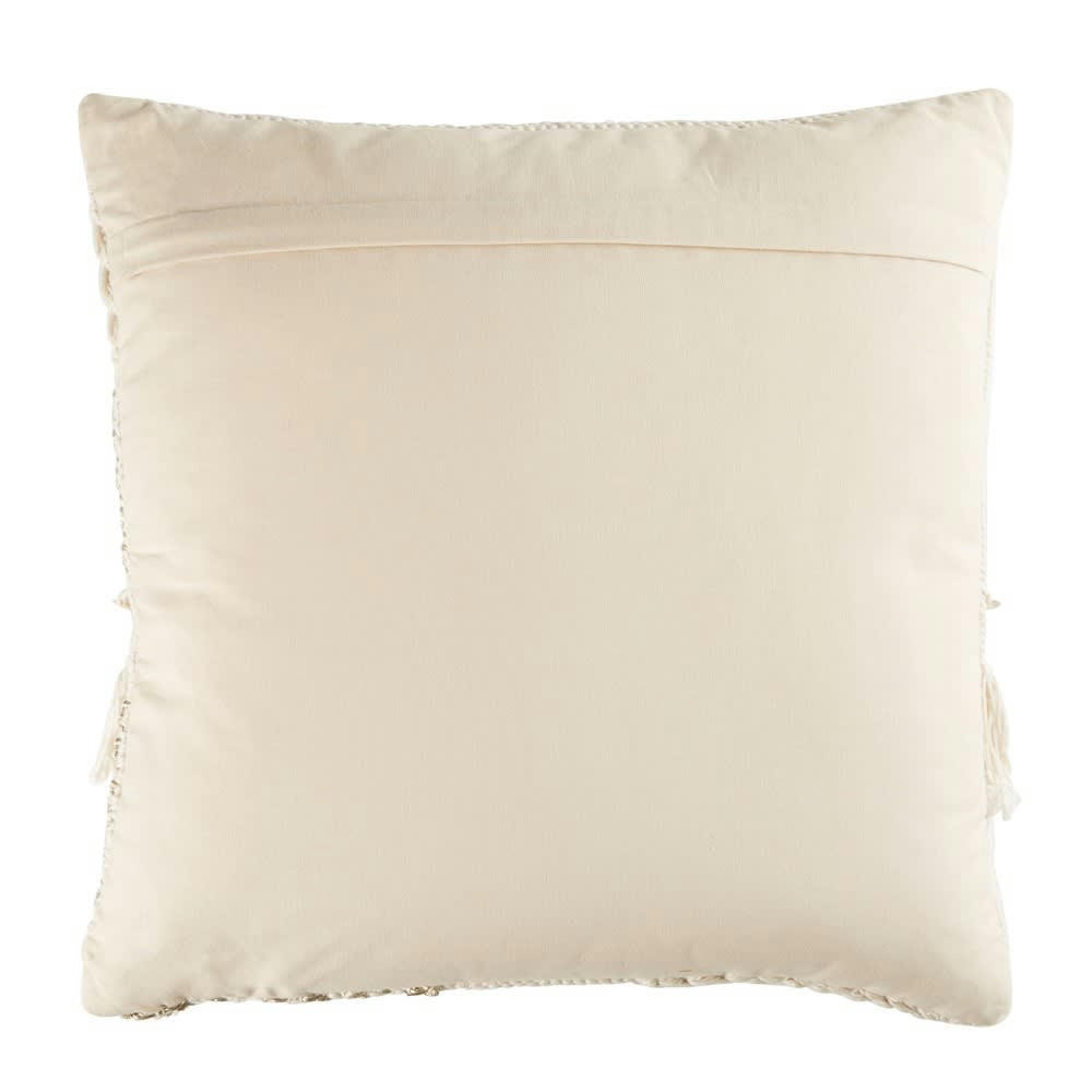 AMOSIS - Coussin berbère écru et doré 50x50