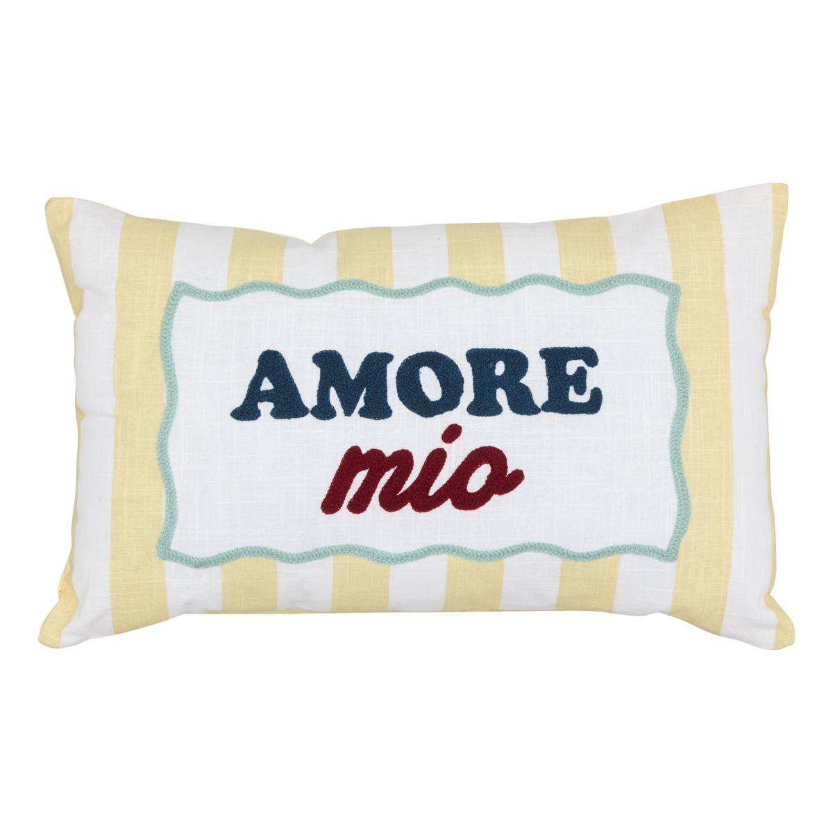 Cushion "Della pasta" Yellow, 50x10 cm