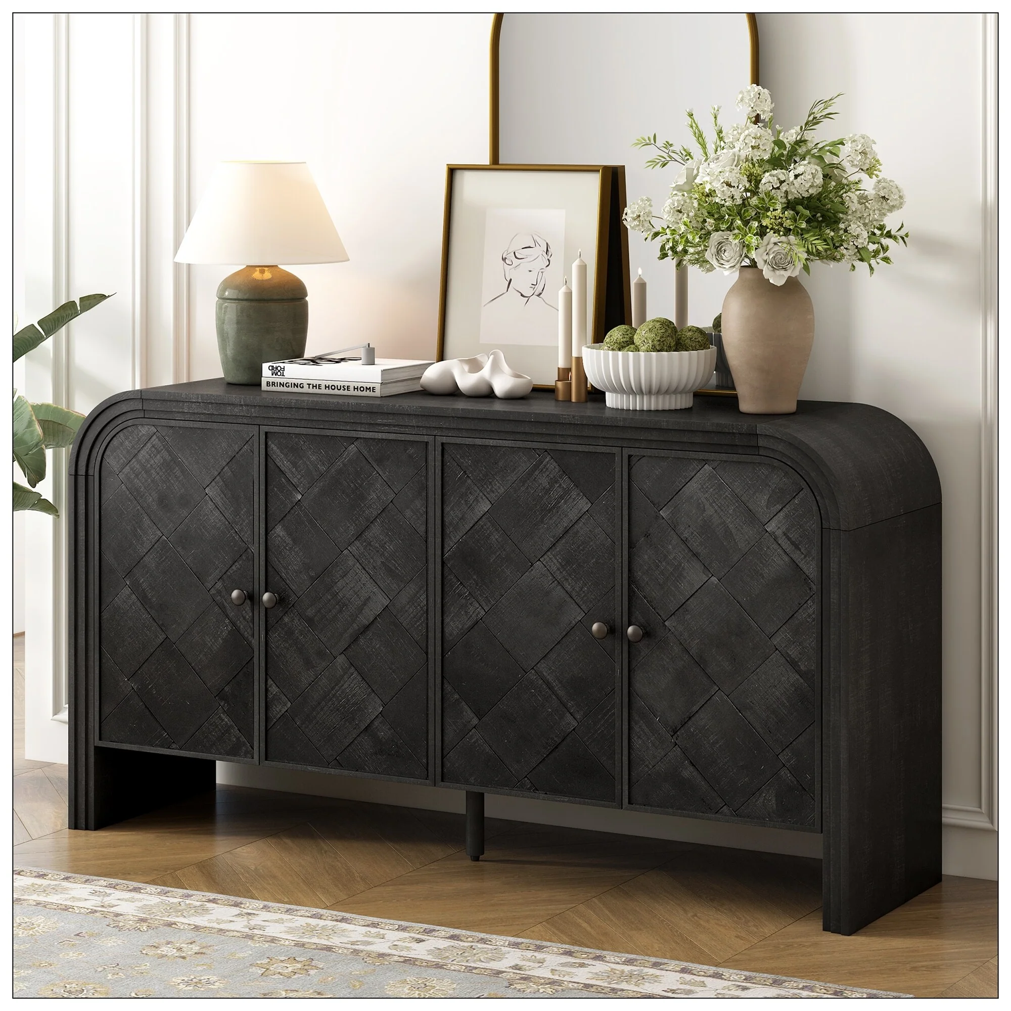 Luxury Multi-Functional MDF Sideboard for Hallways