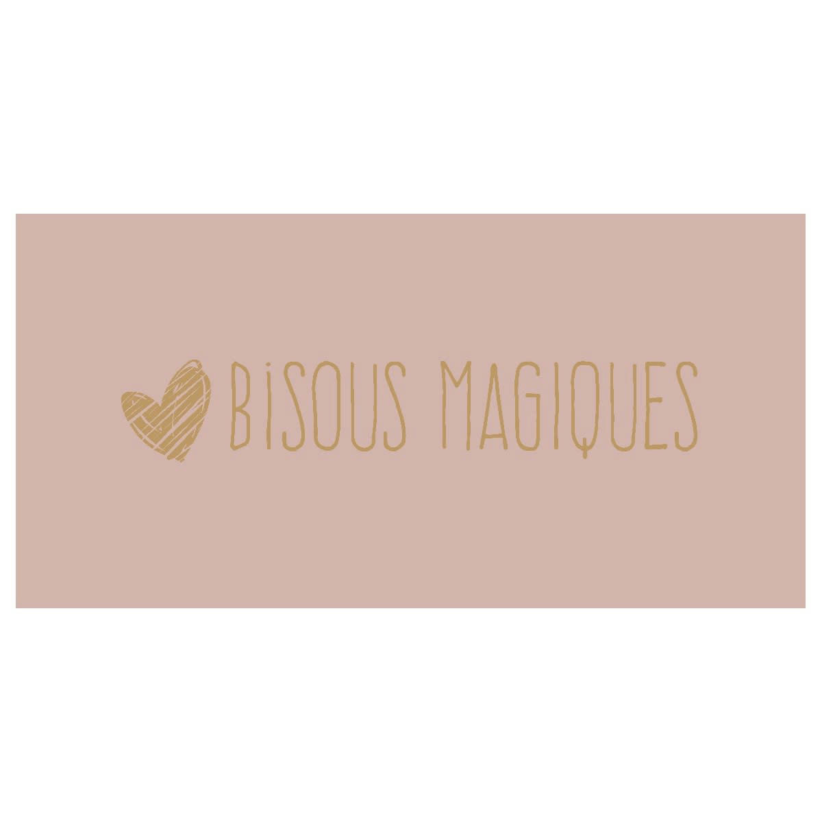 MAGIQUE - Tapis enfant imprimé  en Coton Rose 60x120 cm