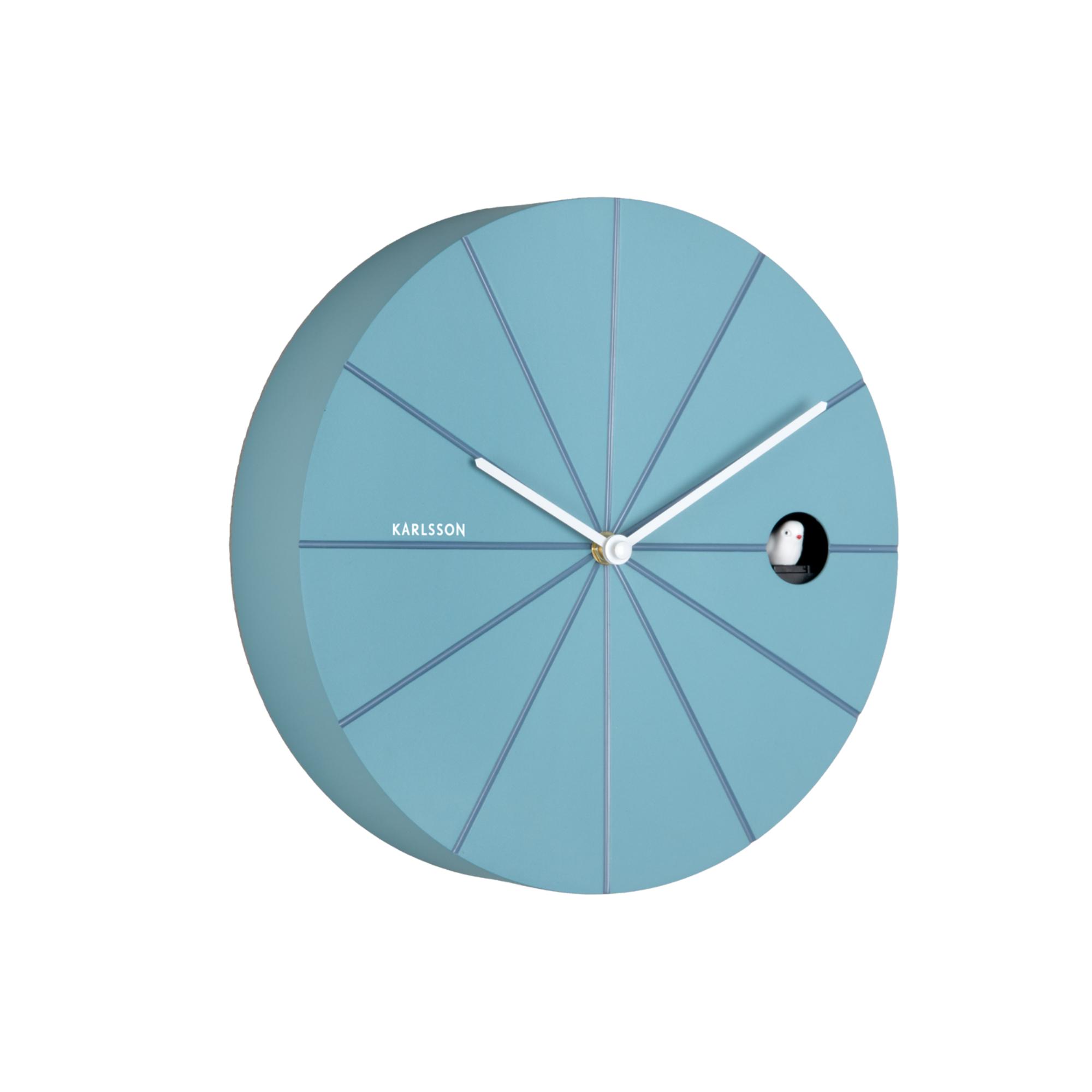 Karlsson wandklok Destacado Cuckoo - blauw - Ø28cm
