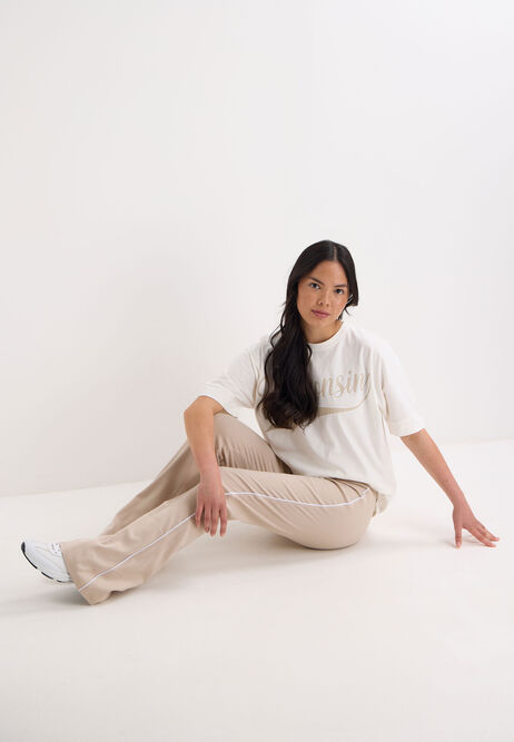 Older Girls Stone Fold Waist Bootcut Leggings