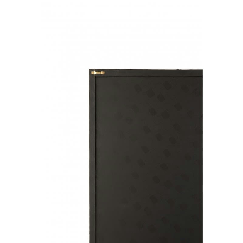 OVALE - Cadre rectangulaire cuir noir/or 60x90cm