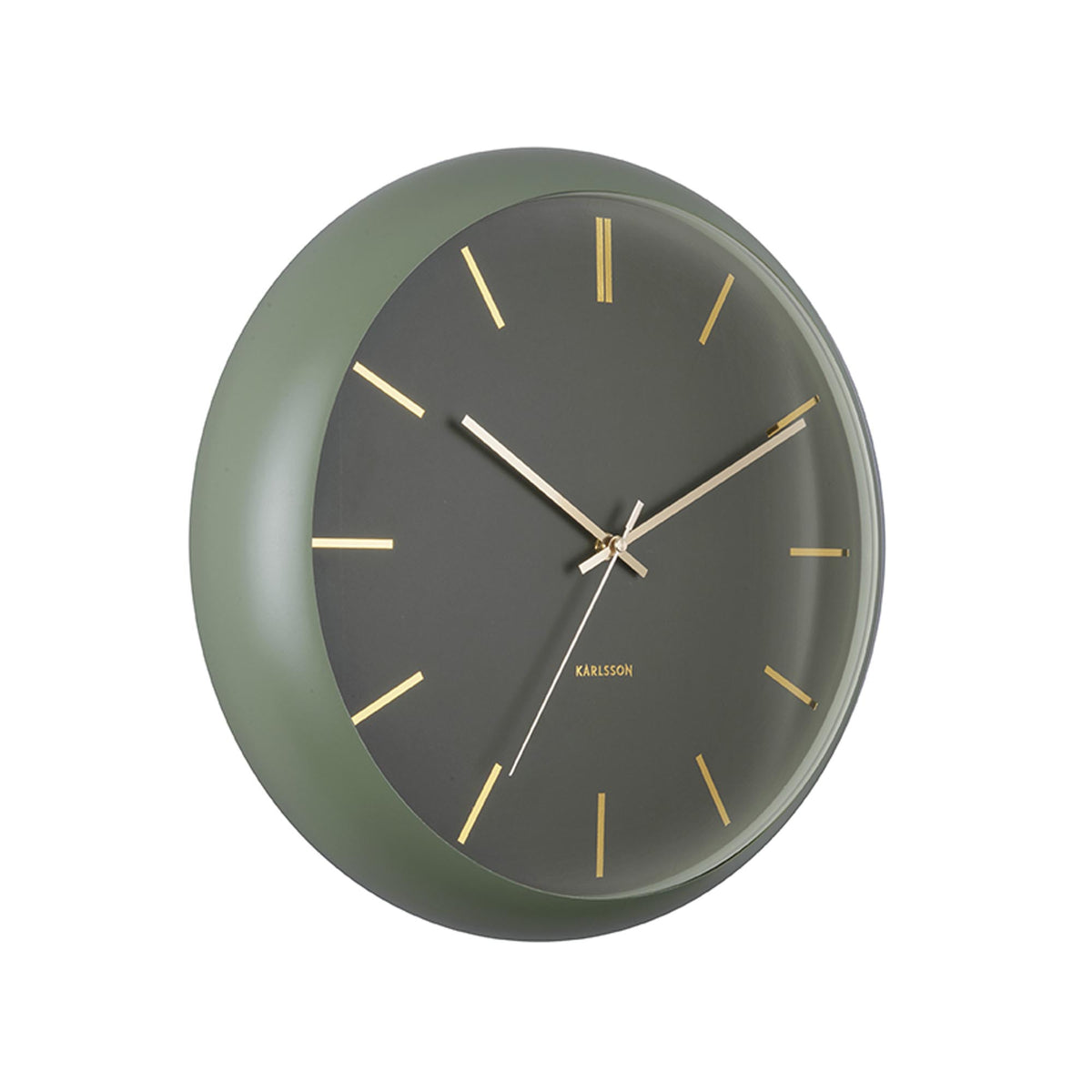 Karlsson wandklok - groen - Ø40cm