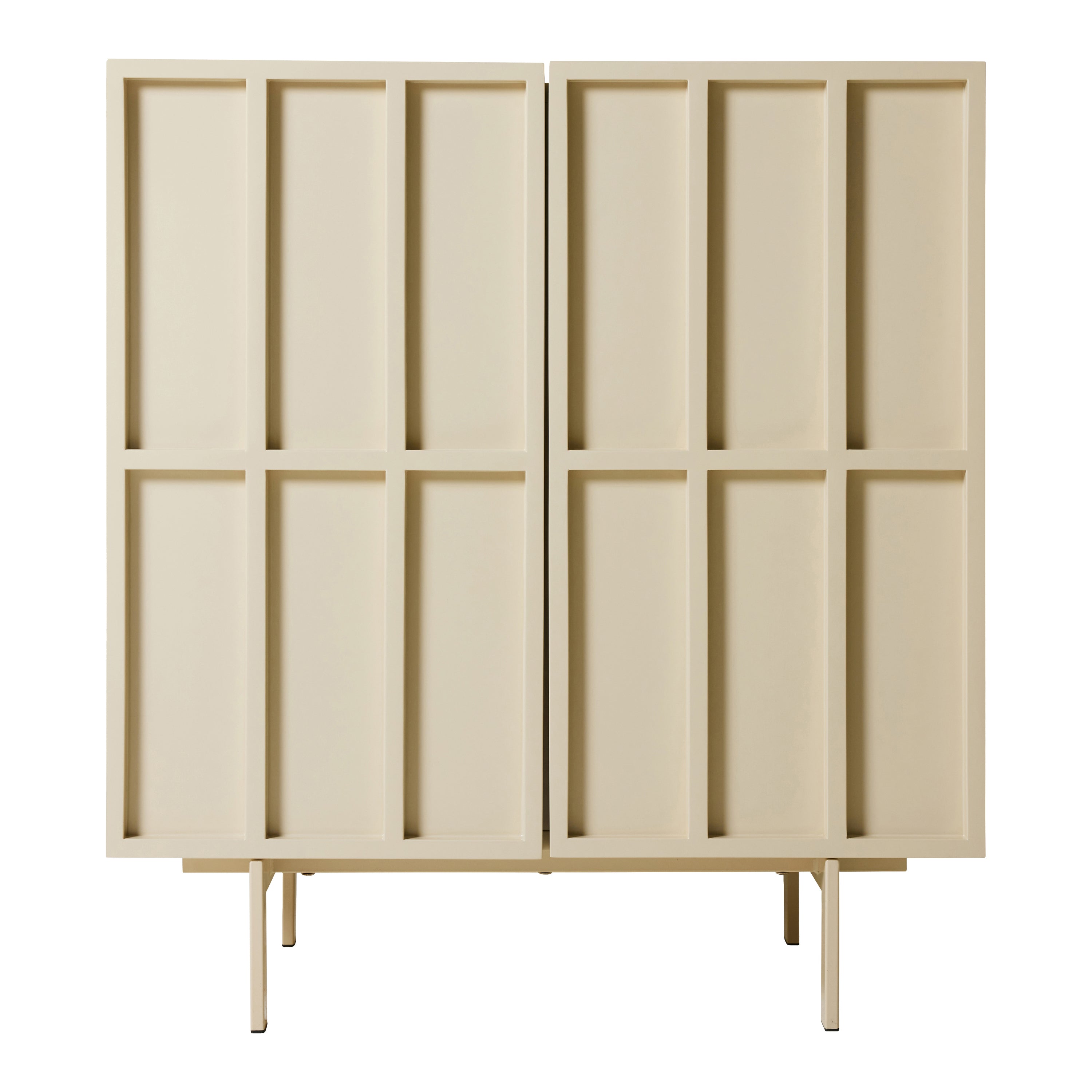 HKliving Cupboard Opbergkast - Glossy Cream