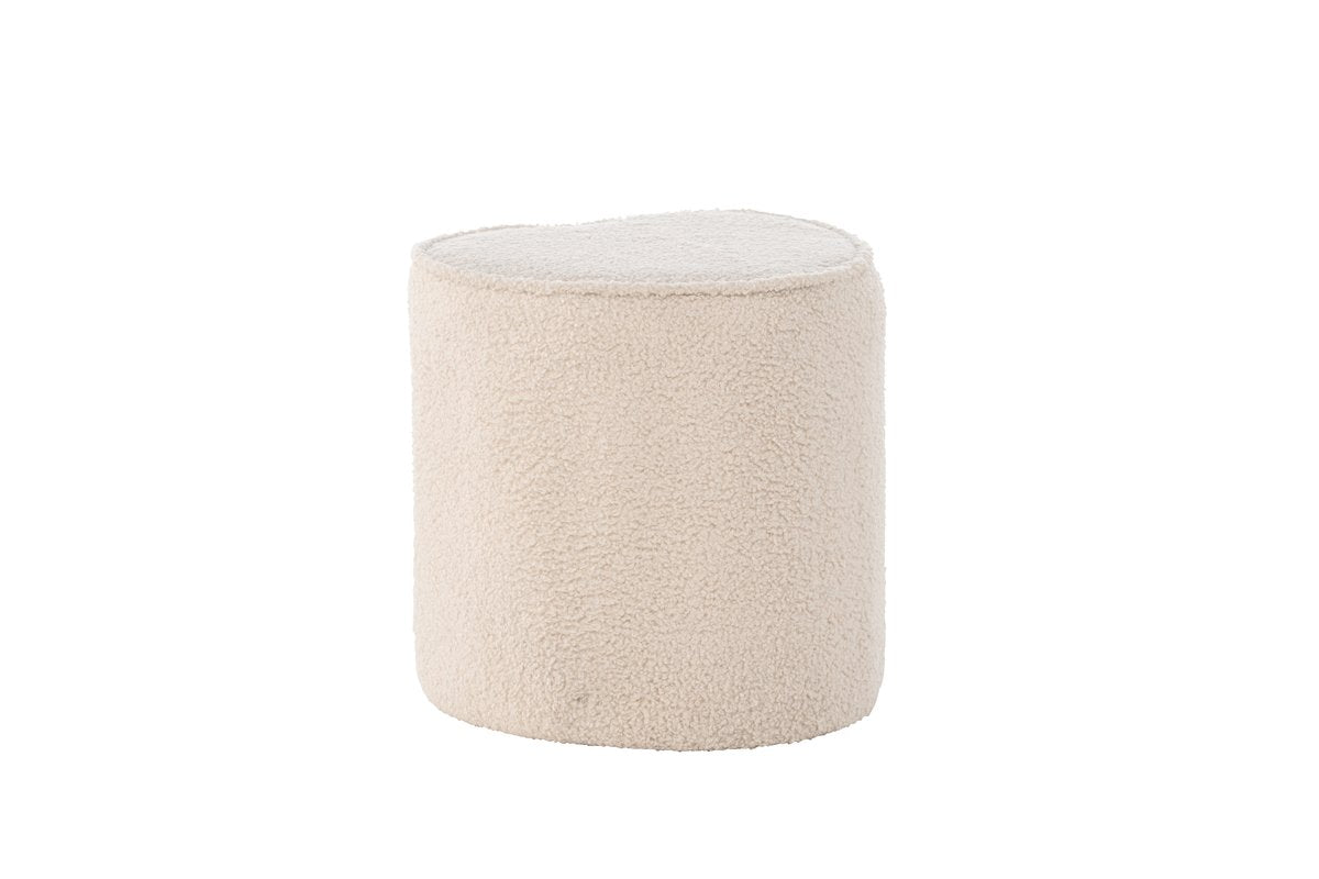 Rebellenclub Kinderpoefje Tofty - Beige Teddy