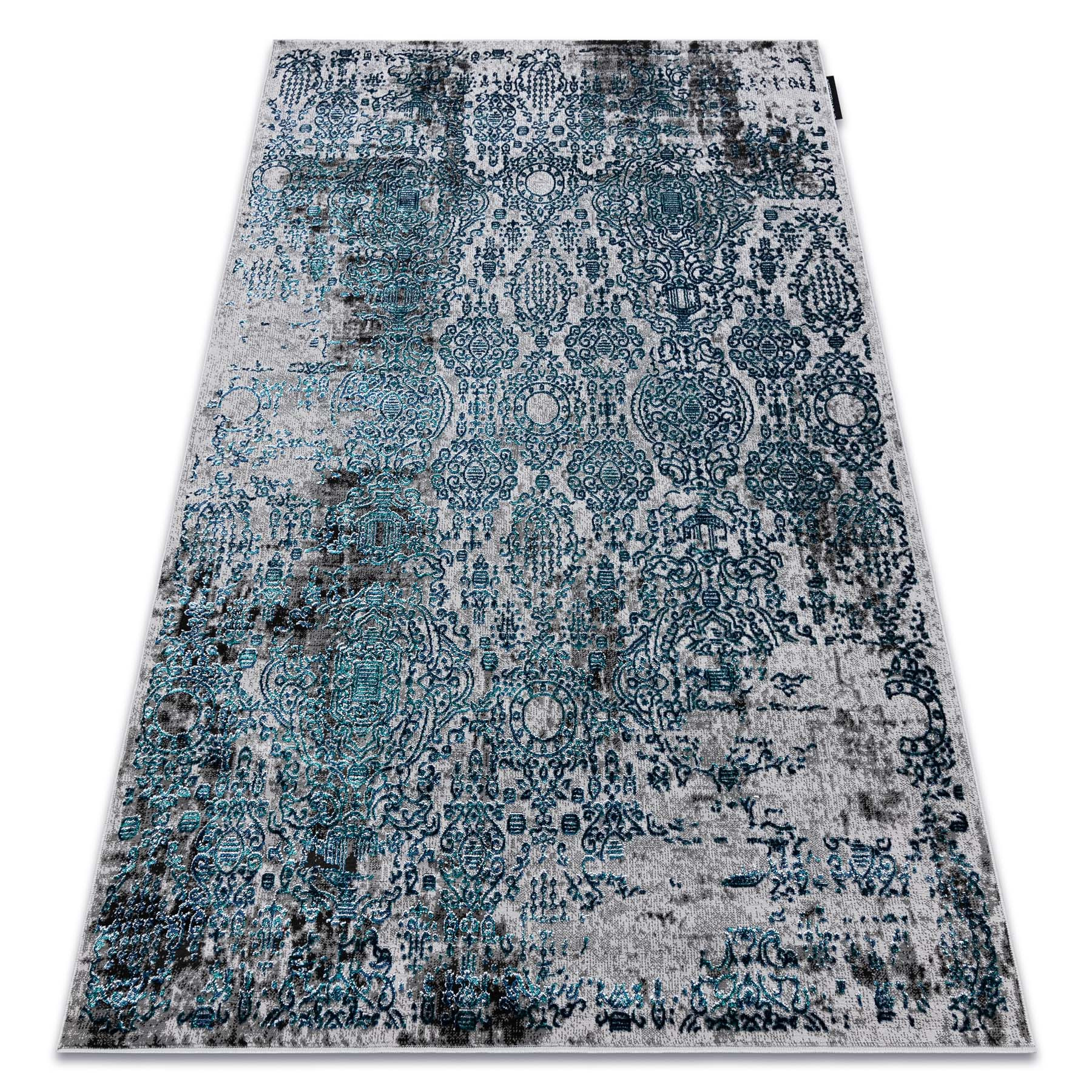 Dywan DE LUXE nowoczesny 2081 Ornament vintage przecierany - 120x170 cm