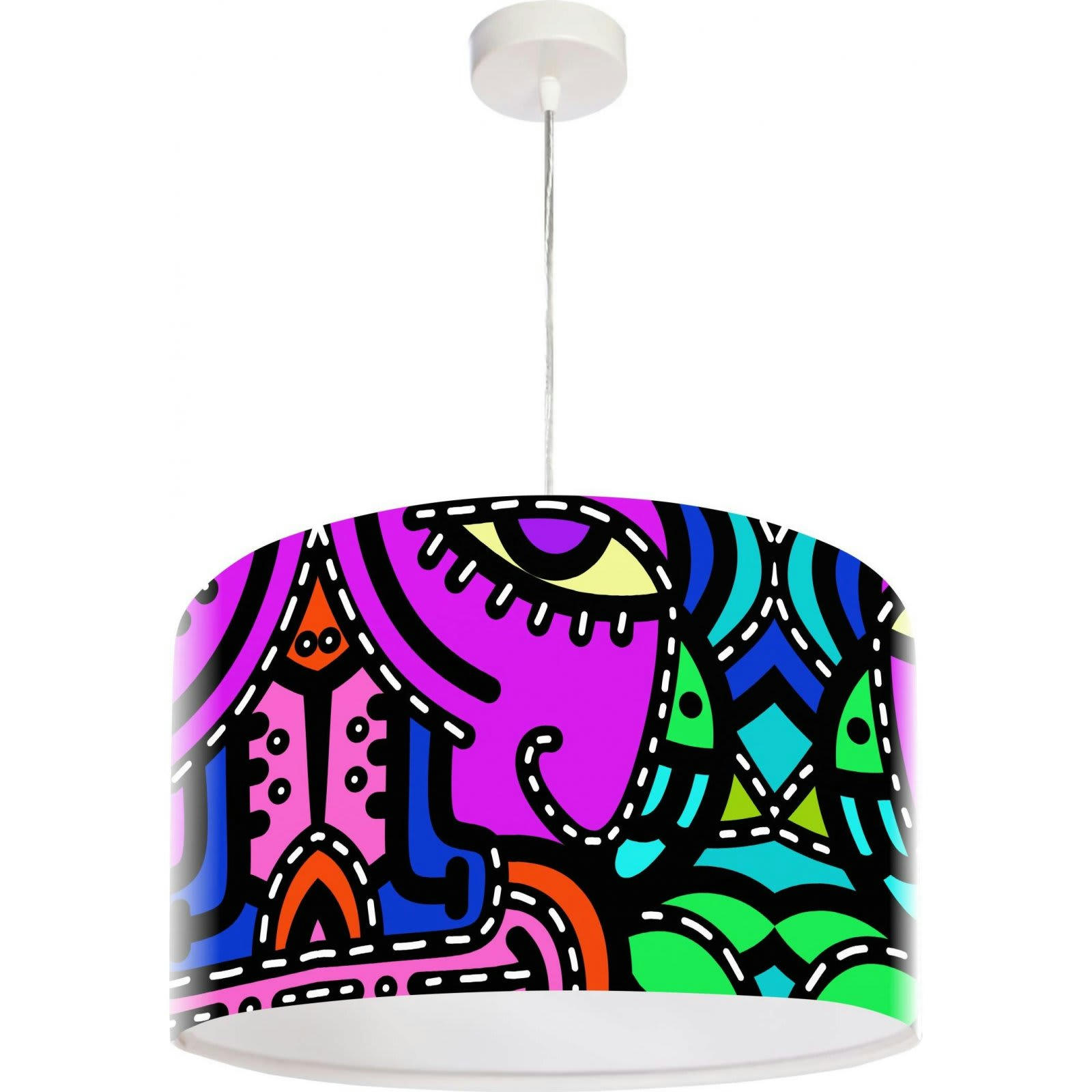 IMPRESIO - Suspension Tissu Multicolore