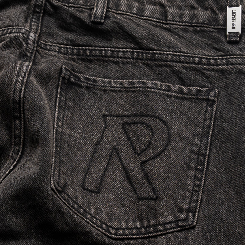 Represent R2S Split Straight Leg Denim Pants - Soot