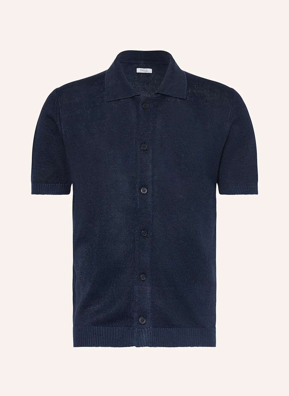 PAUL Strickhemd Comfort Fit aus Leinen