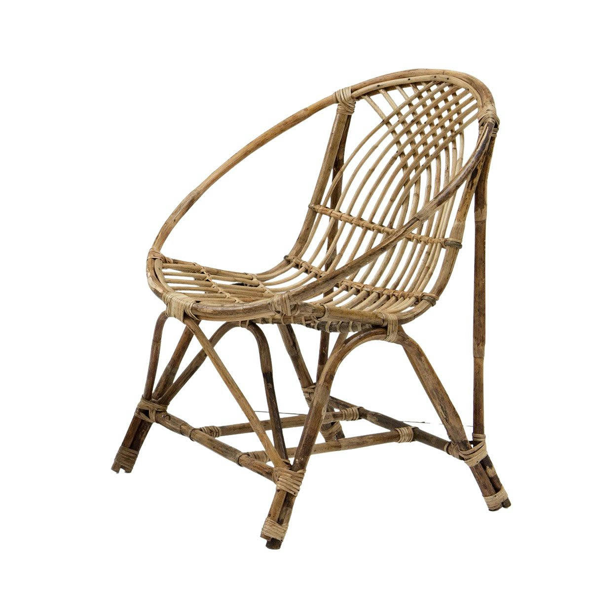 - Fauteuil vintage en rotin