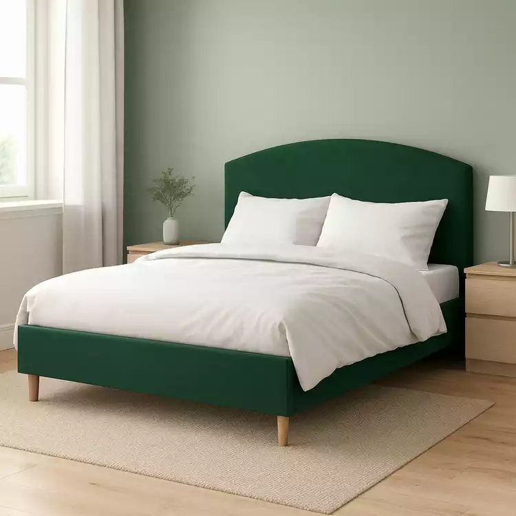 Millbrook ArcherDouble Fabric Bed Frame - Green