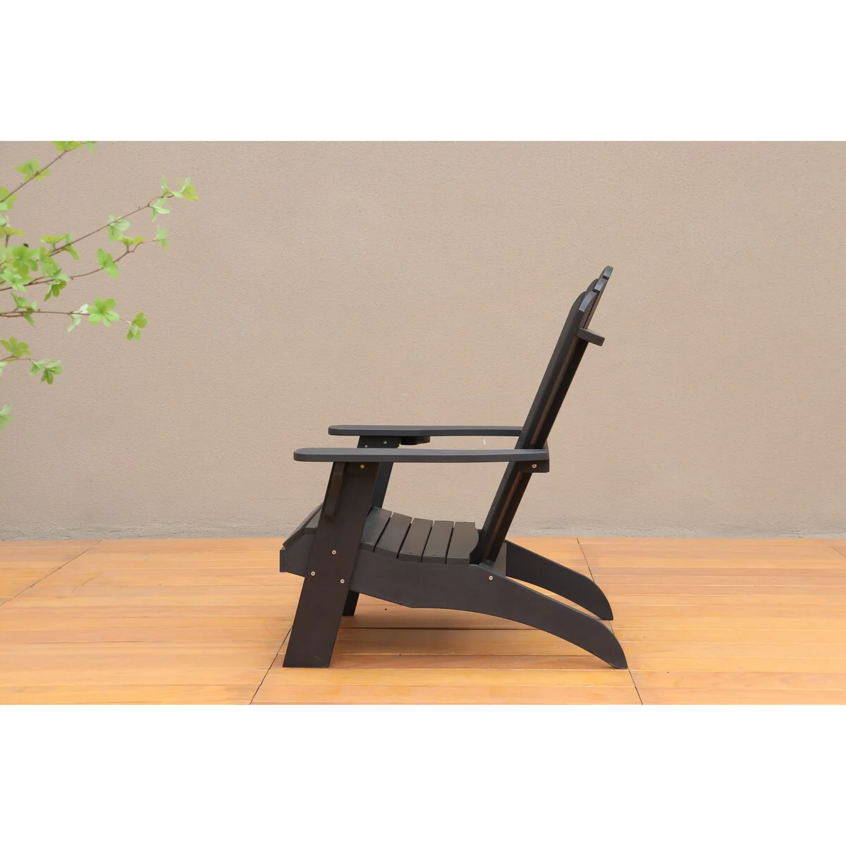Polystyrene Adirondack Chair Black
