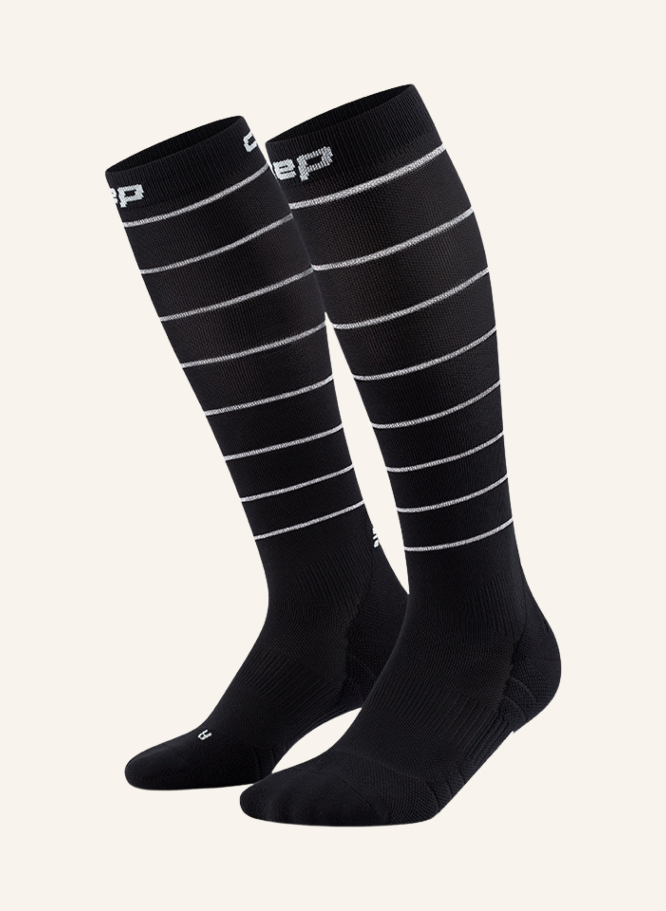 cep CEP CEP pro run reflective socks, tall, 2.0, men