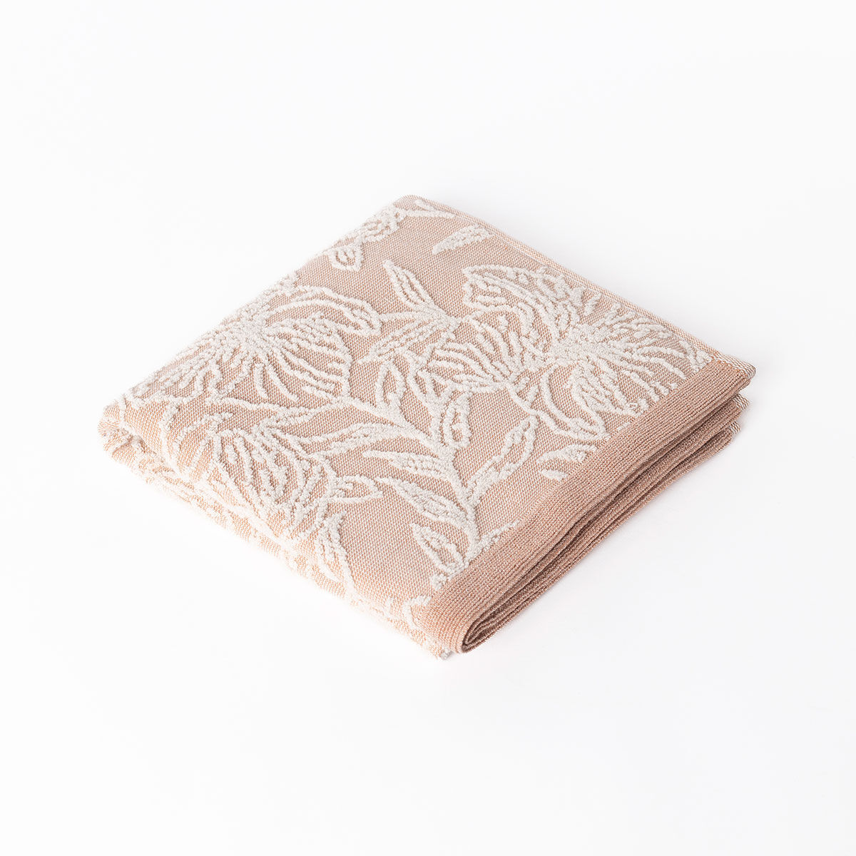 Toalha SAVANA salmão e cru 30x50cm