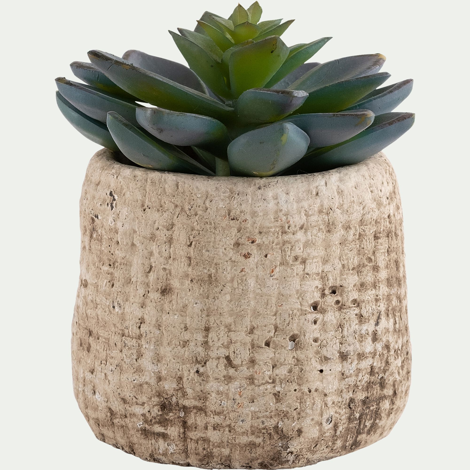 JAHA - Cache-pot en ciment D8xH7cm - beige