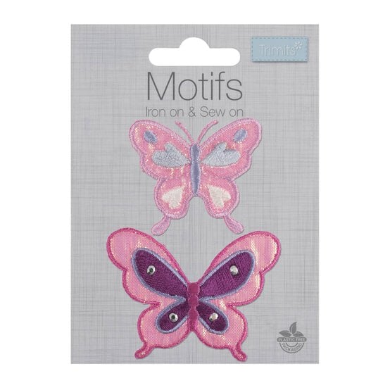 Trimits Butterfly Iron-On Motifs 2 Pack