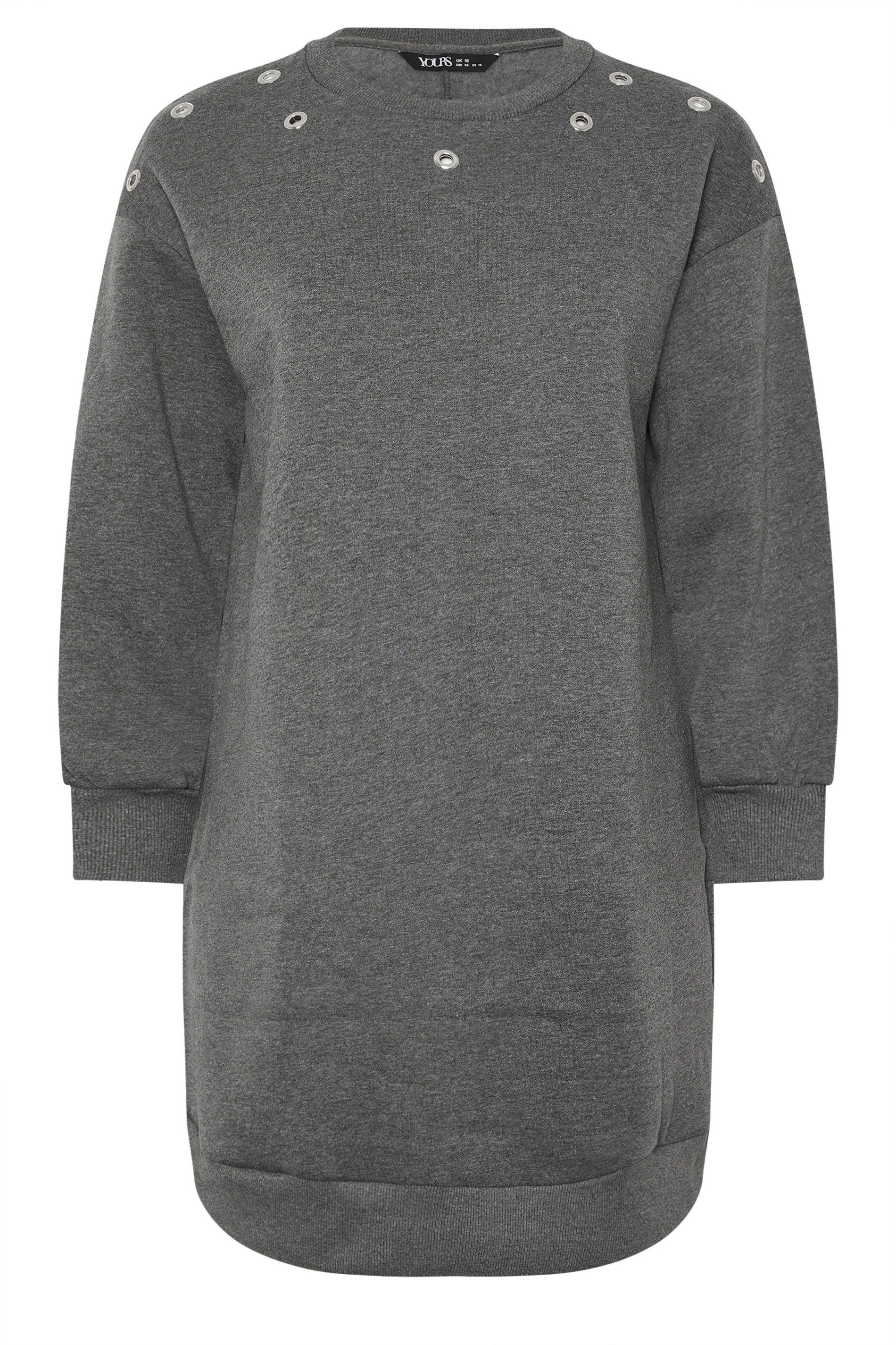 Yours Eyelet Sweatshirt Dress