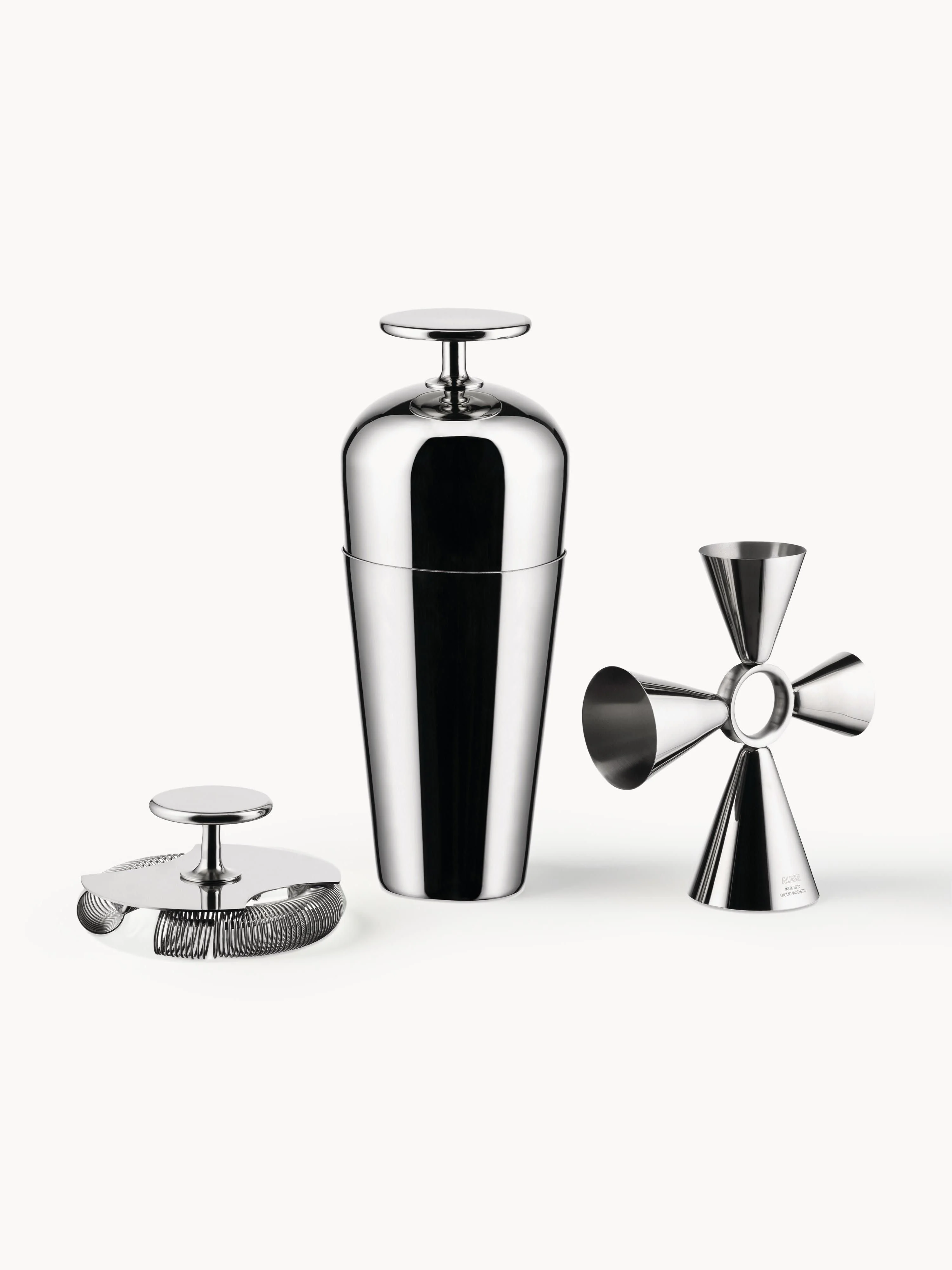 Cocktail-Set Parisienne aus Edelstahl, 3er-Set