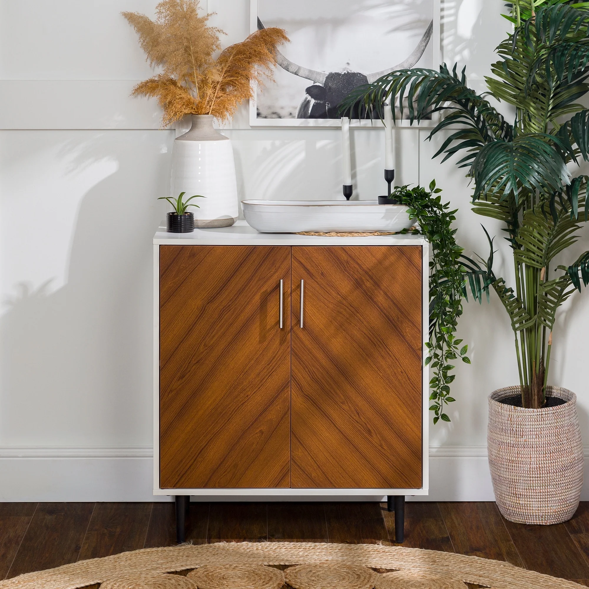 Middlebrook Lindesberg 28-inch Bookmatch Accent Cabinet