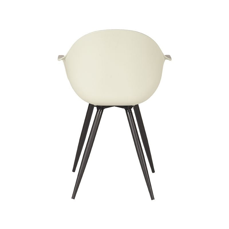 LABEL51 Eetkamerstoel Luca - Beige Kunststof - Set van 2