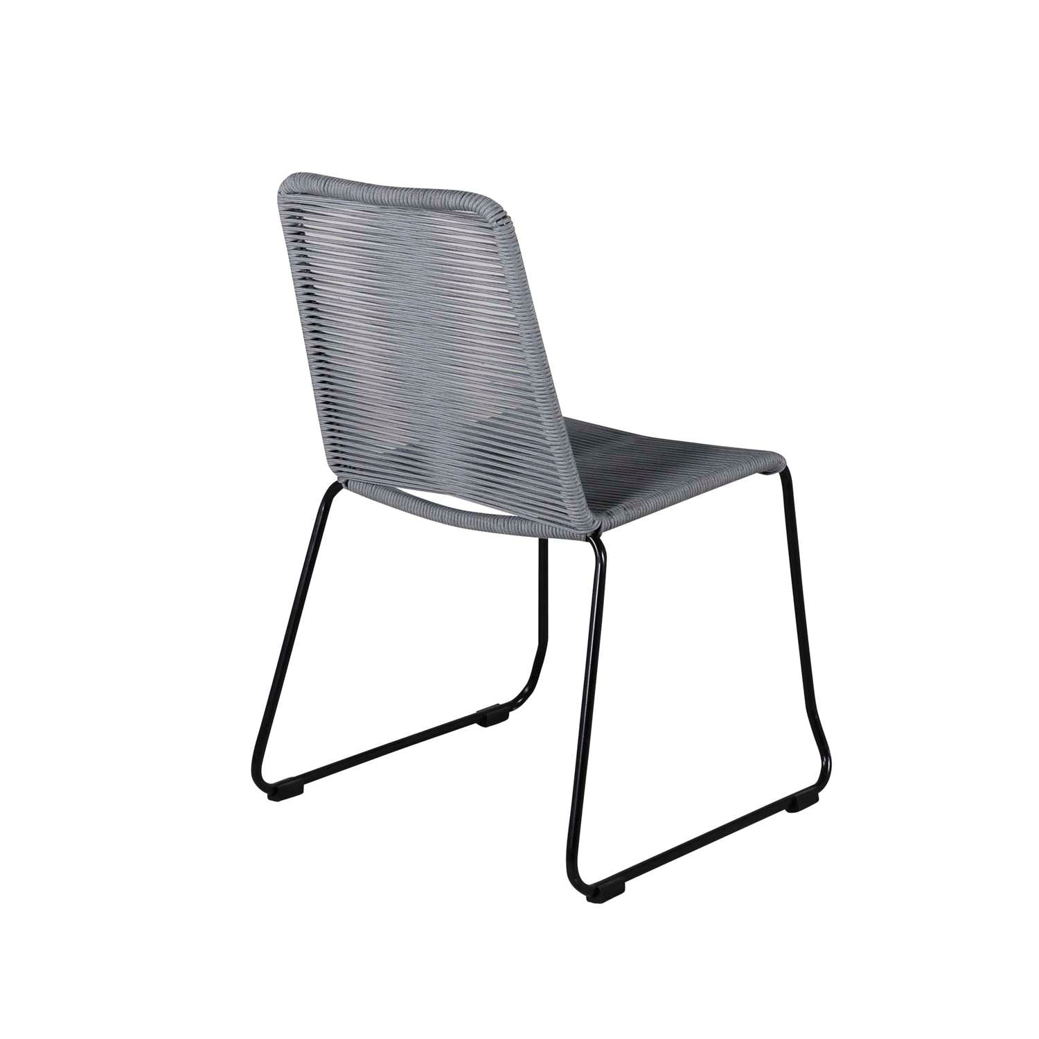 Venture Home Lindos Eetkamerstoel 59 x 86 x 57 - Grijs - 2-pack