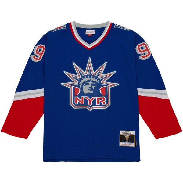 Wayne Gretzky New York Rangers  1996/97 Blue Line Player Jersey - Navy