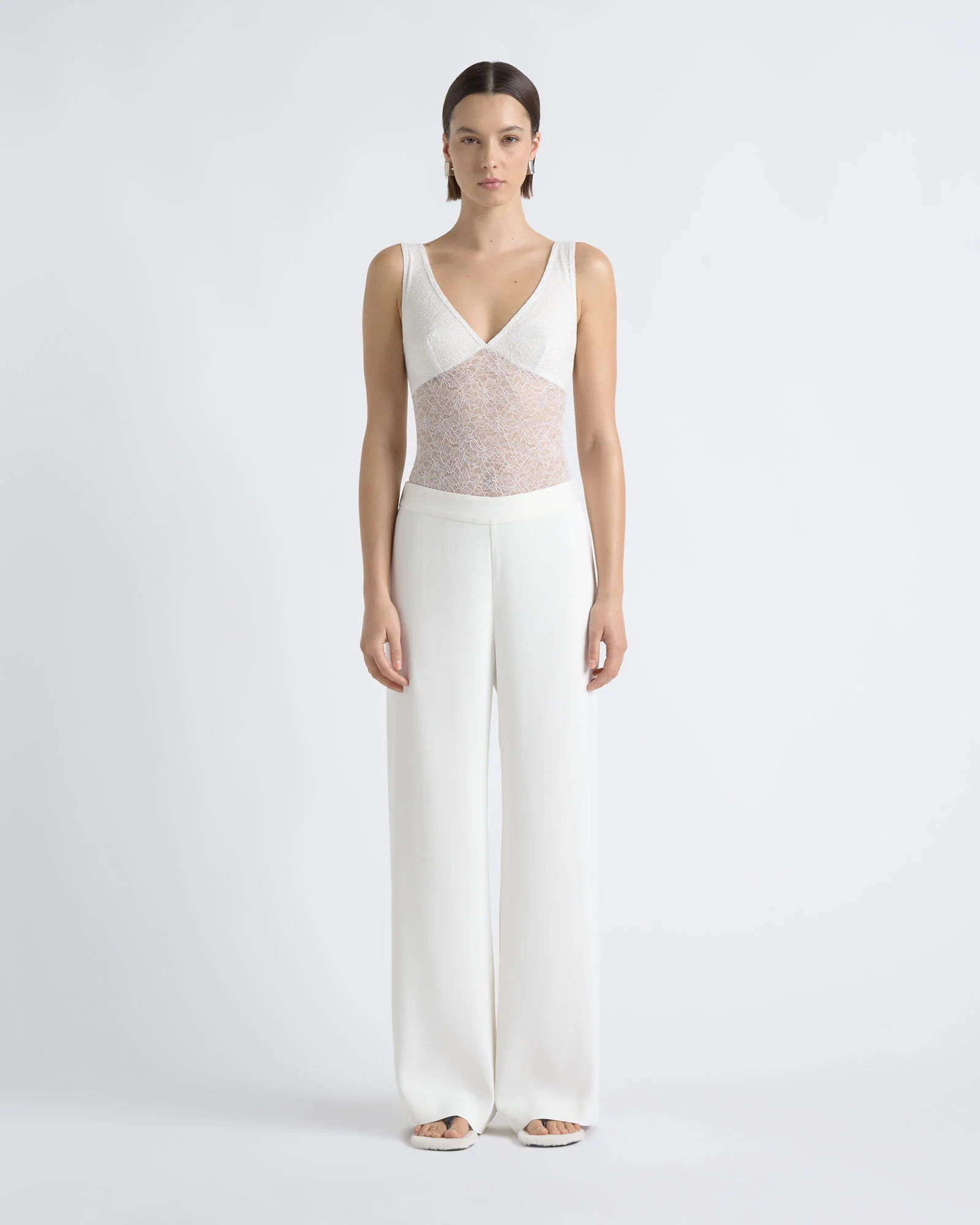 Scoop Neck Lace Bodysuit