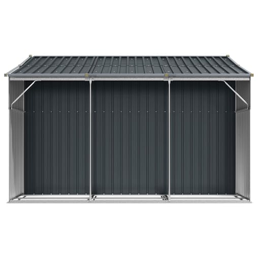NNEVL Garden Shed Anthracite 277x279x179 cm Galvanised Steel