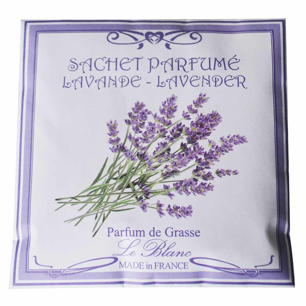 Sachet parfumé senteur lavande parfum de grasse Le Blanc