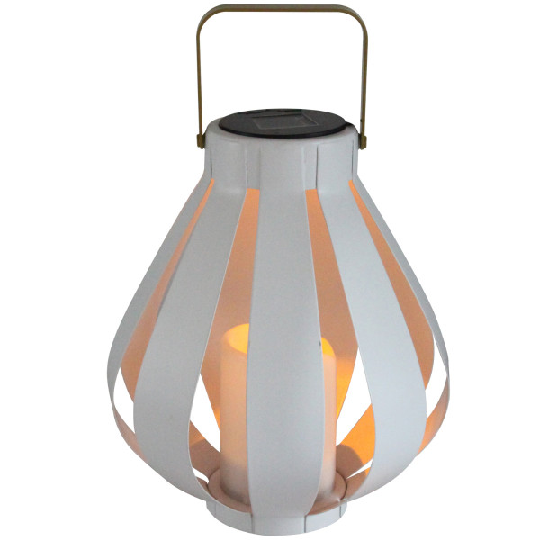 Lampa solarna LED latarenka biała IP44 metal AHOBRO 313232 Polux