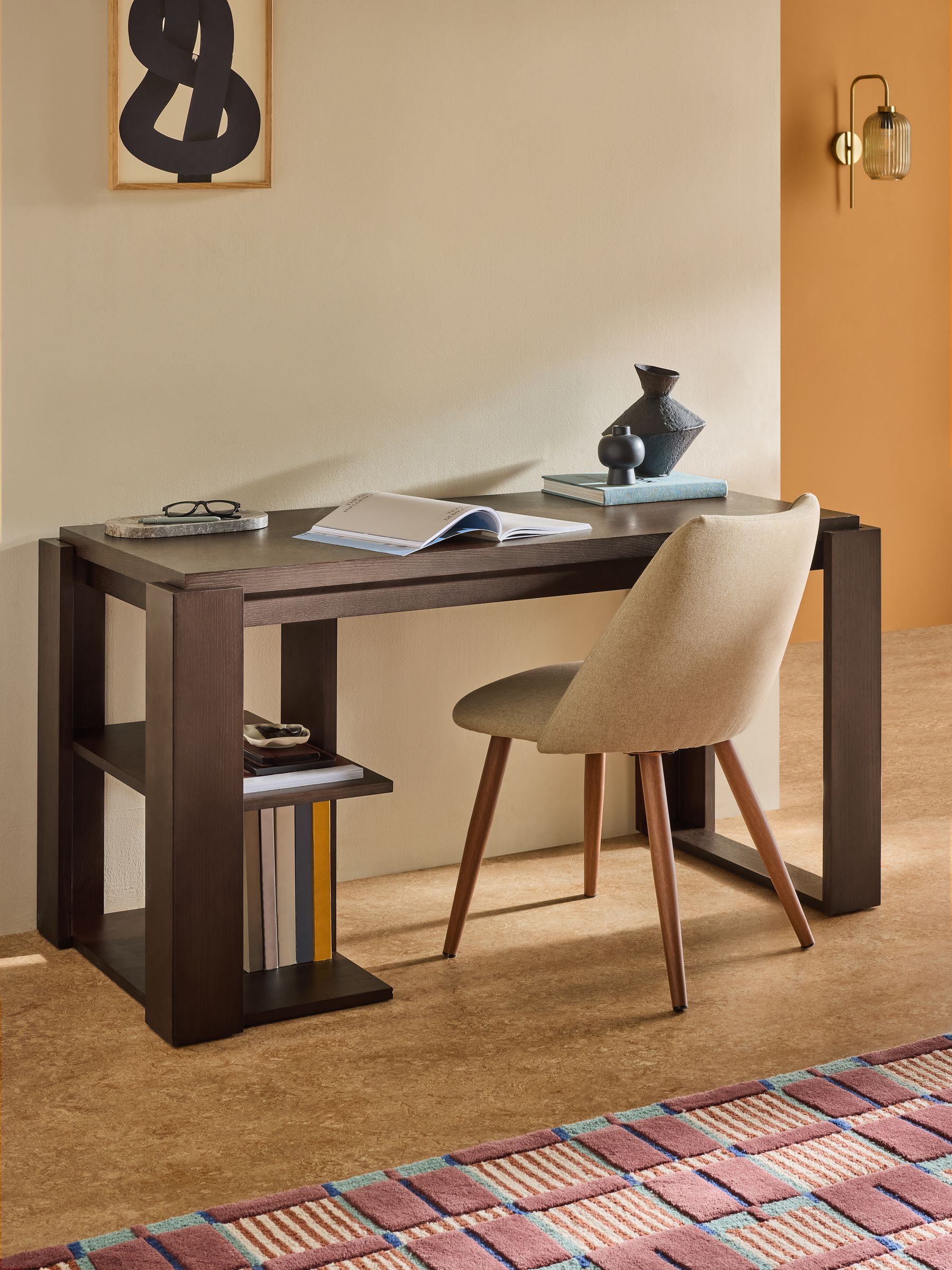 Orin Desk in Dark Stained Oak