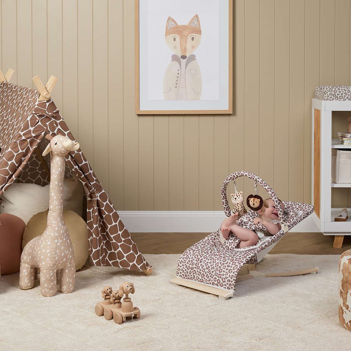 Aubrey Animal Bouncer - Leopard