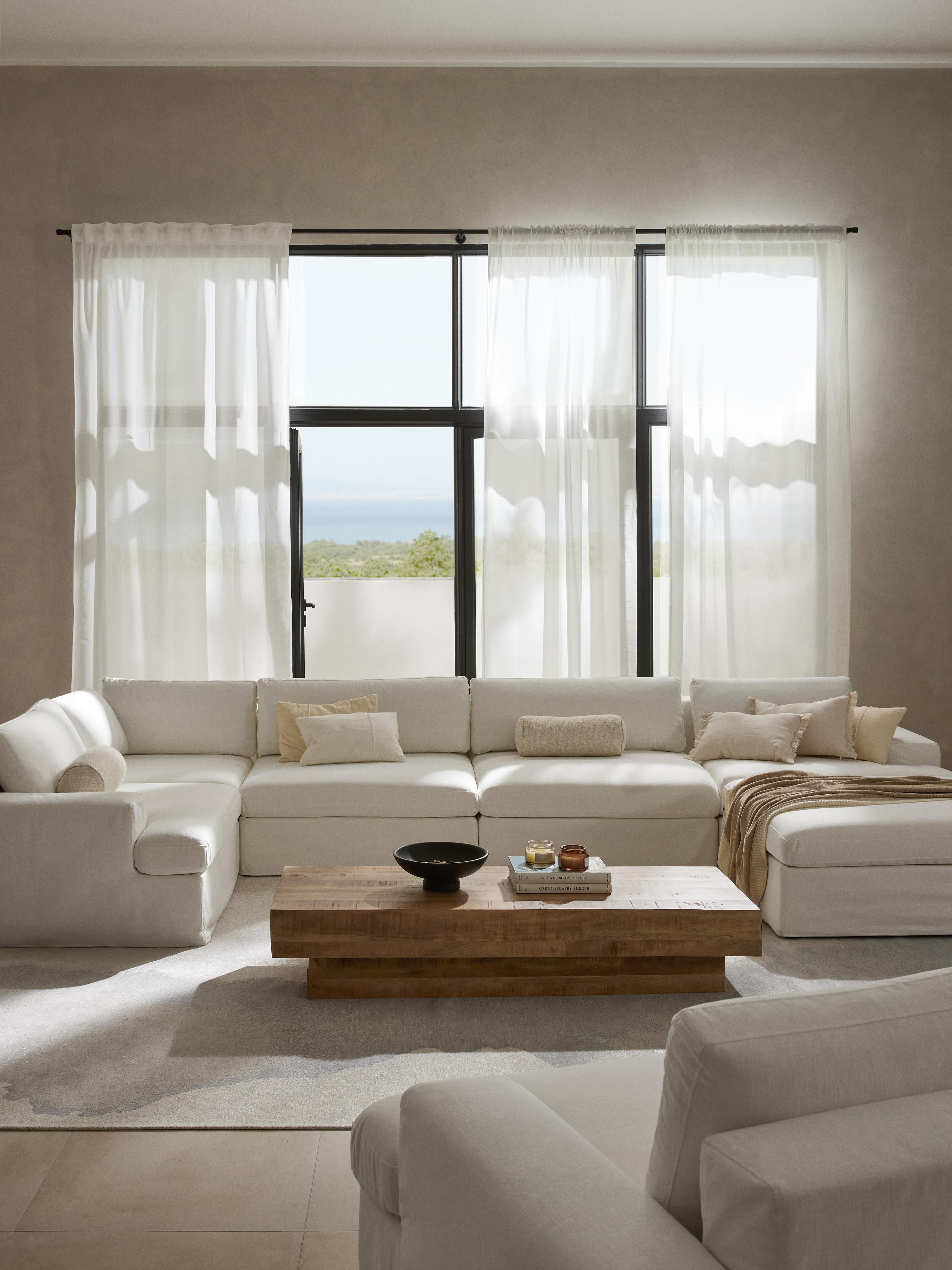 Modulares XL Sofa Russell mit abnehmbaren Bezügen