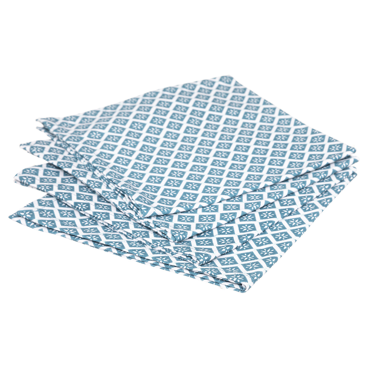 Conjunto 4 guardanapos azul 40x40cm