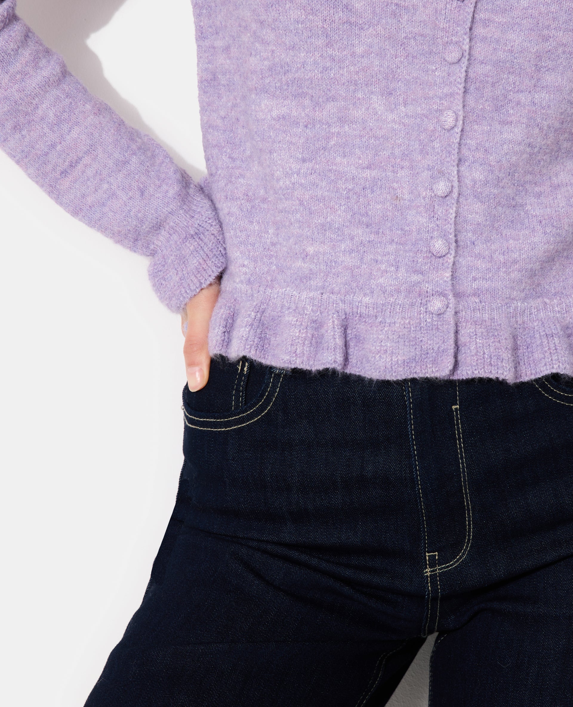 Gilet avec petits volants