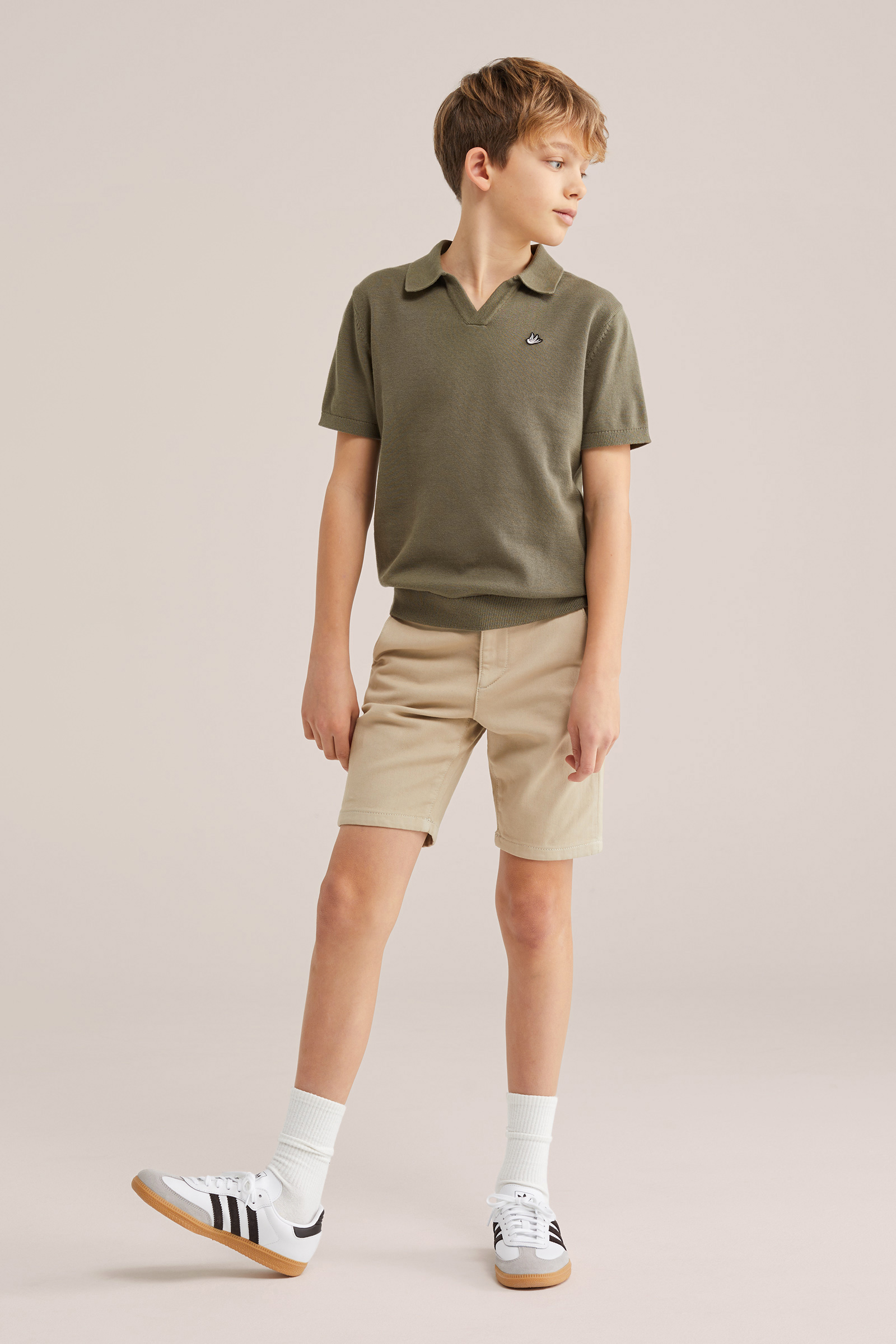 Jongens gebreide polo