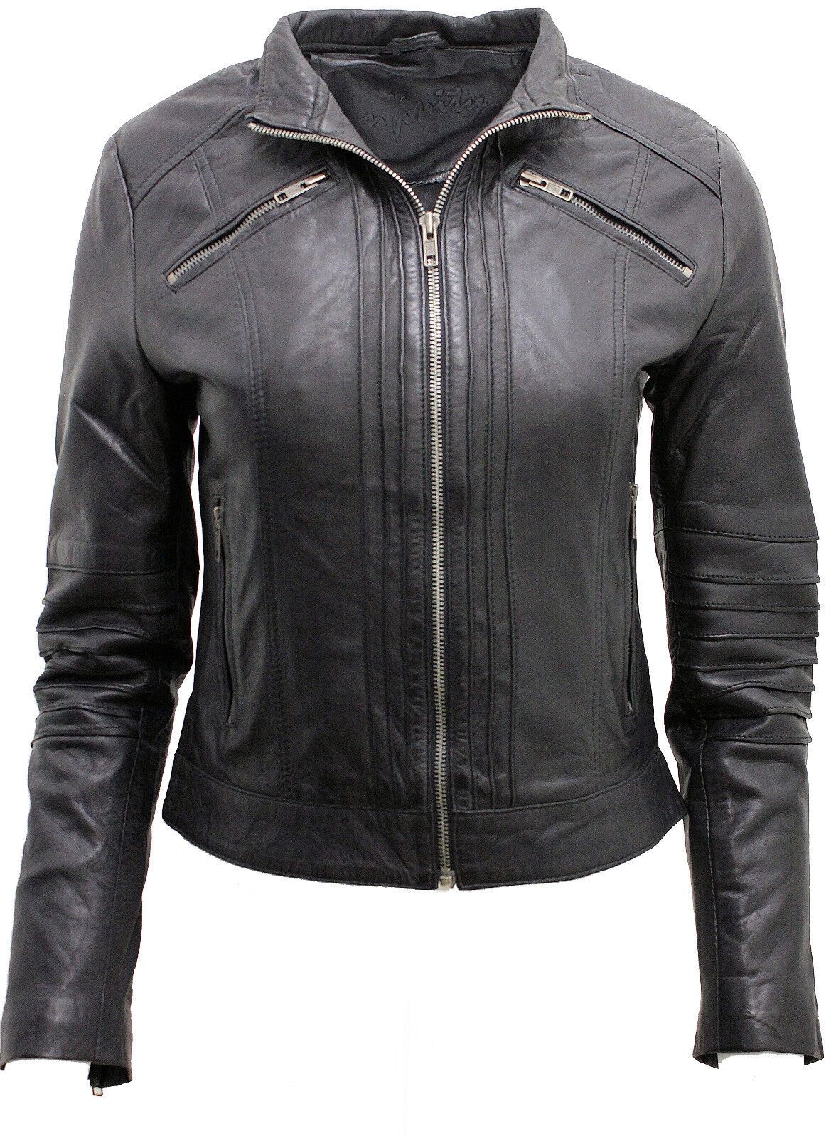 Infinity Leather Leather Biker Jacket-Konya