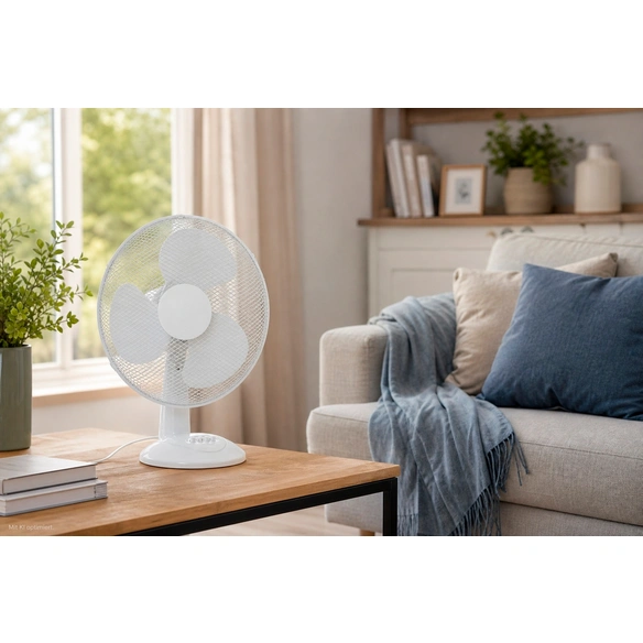 Tischventilator, 50 W, Ø: 40 cm, 3 Stufen, oszillierend