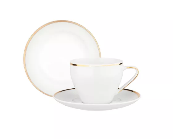 Zestaw do kawy dla 6 osób (18el.) Altom Design - MariaPaula Moderna Gold