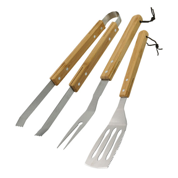 Set 3 ustensiles standard bambou barbecue - Nordic Flame