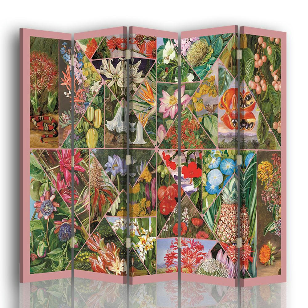 - Paravent Marianne North - Maria Rita Minelli cm 180x170 (5 volets)