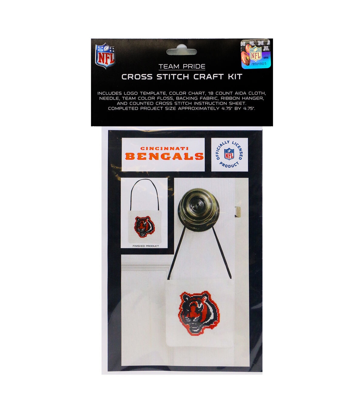 Sporticulture 5 Team Pride NFL Cincinnati Bengals Cross Stitch Kit