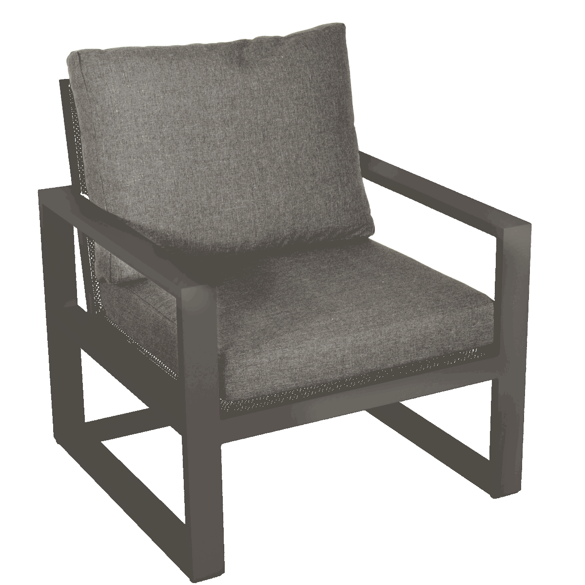Lesli Living - Loungestoel Pina Colada nuance - antraciet